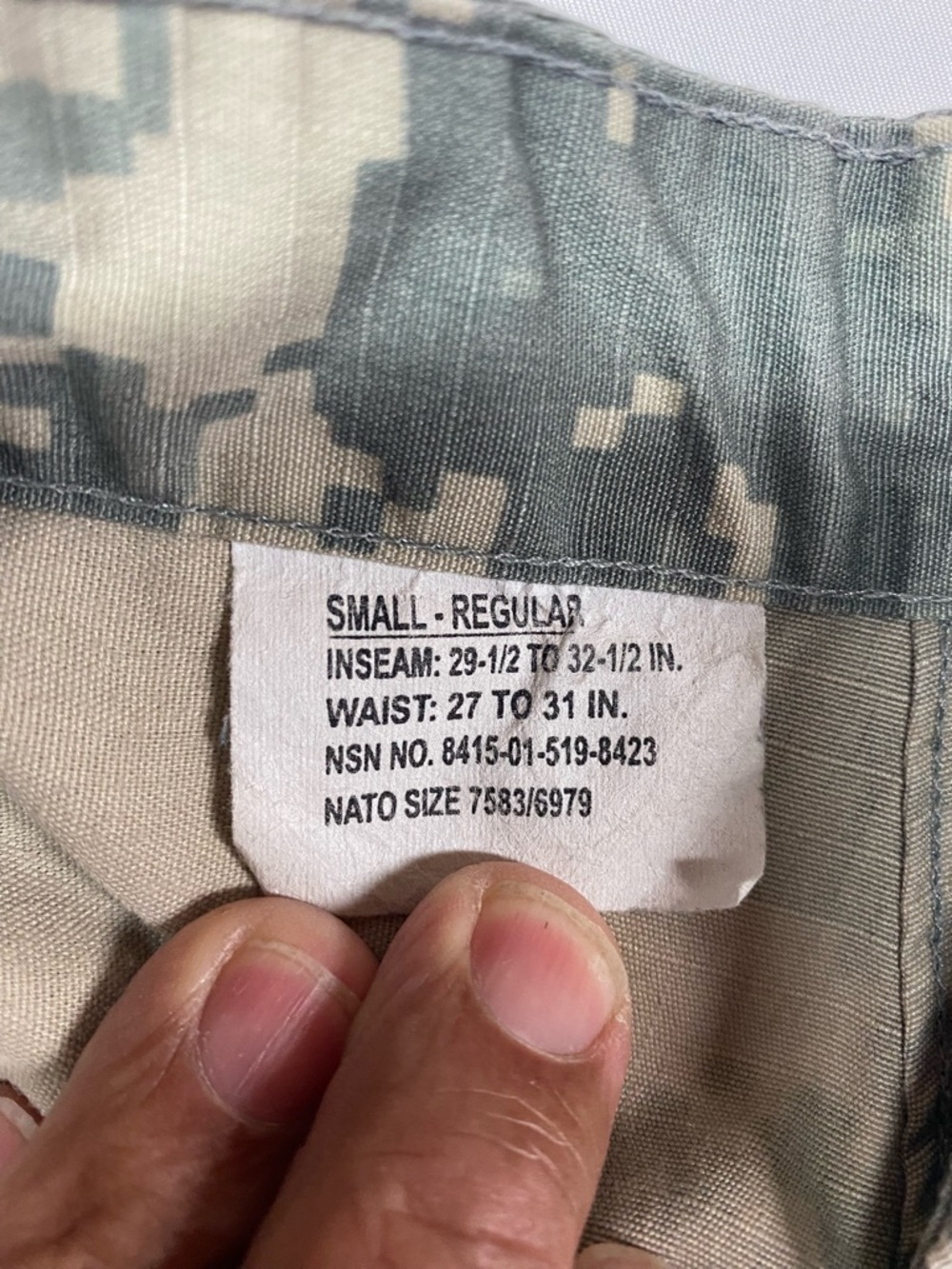 Army Combat Trousers Digital Camouflage Cargo Style Men’s 27-31W - Picture 4 of 4